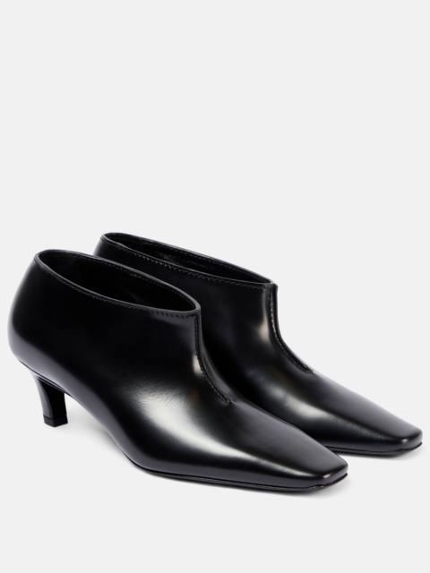 Totême Wide Shaft leather ankle boots