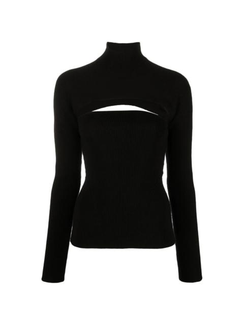 TOM FORD cut-out virgin wool-blend jumper