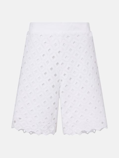 Max Mara Uguale broderie anglaise Bermuda shorts