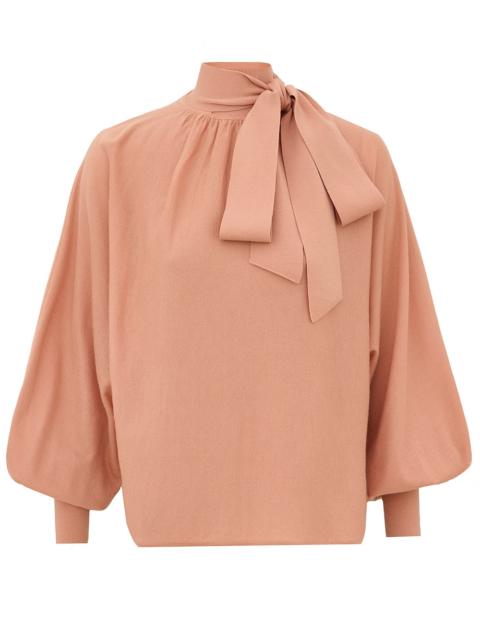 Zimmermann MERINO TIE NECK SWEATER