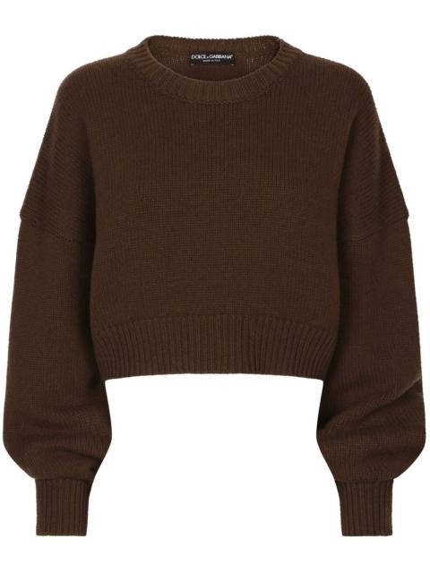 Dolce & Gabbana round-neck drop-shoulder jumper