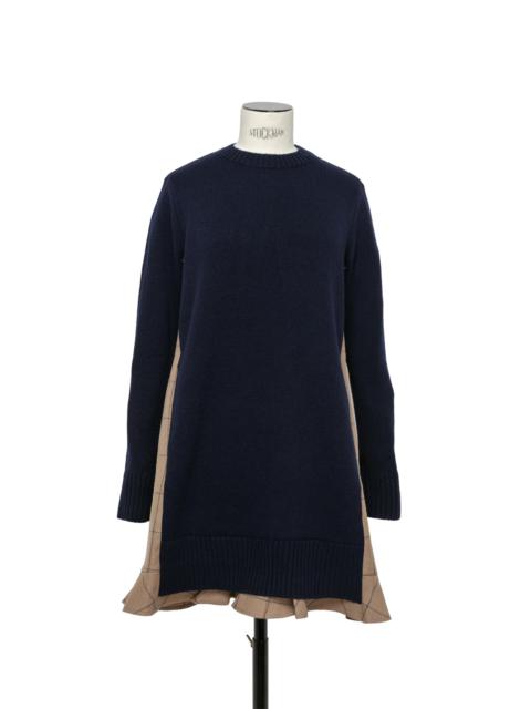 sacai Windowpane Knit Dress