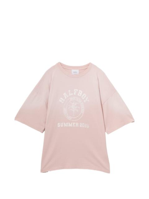 HALFBOY®️ graphic-print distressed T-shirt