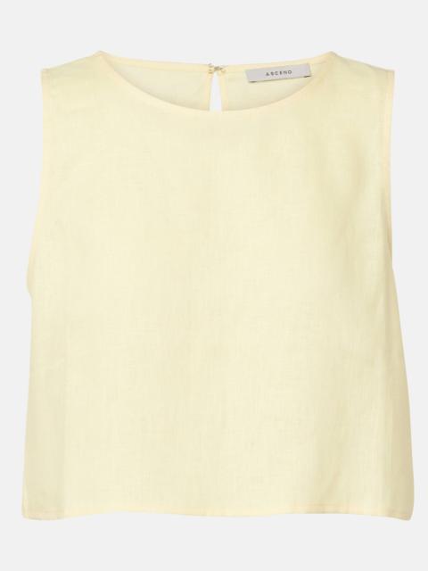 ASCENO Kobe linen top