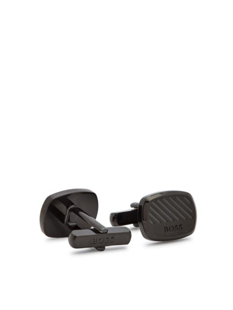 BOSS Boss Casing Logo-engraved Cufflinks