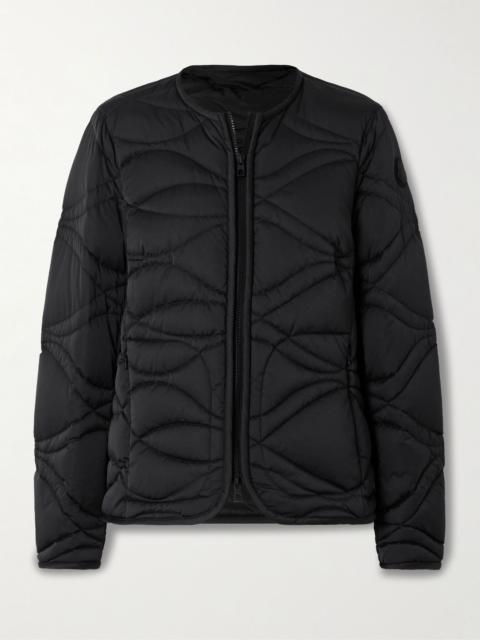 Moncler Pyrope appliquéd quilted shell down jacket Black