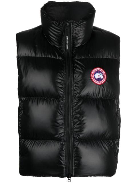 logo-patch padded gilet