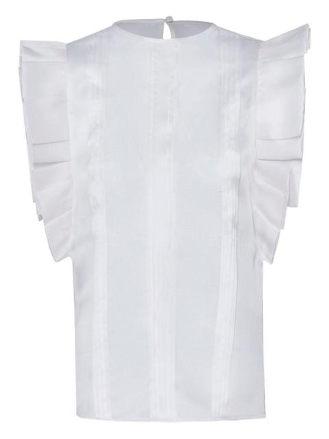 ANDRES OTALORA Arcila pleated ruffle blouse