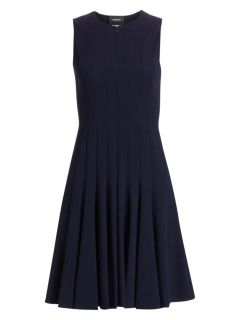 AKRIS Women's Zipper-Accented Wool Dress - Navy