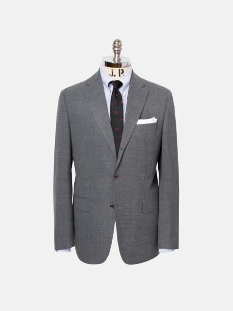 J. PRESS MADE-IN-CANADA GREY WOOL HOPSACK SPORT COAT