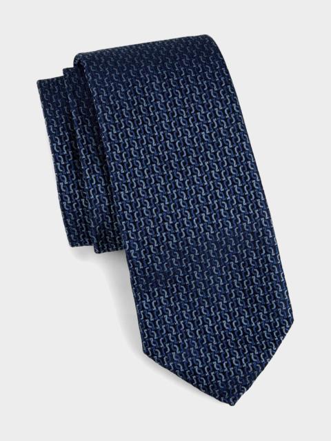 FERRAGAMO Jacquard Silk Tie