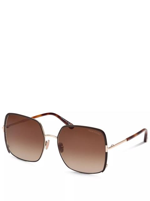 Raphaela Butterfly Sunglasses, 60mm