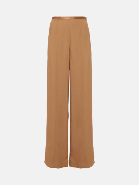 High-rise wide-leg pants