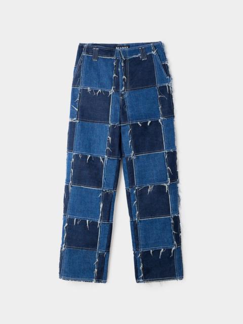 SUNNEI PATCHWORK STRAIGHT PANTS / denim