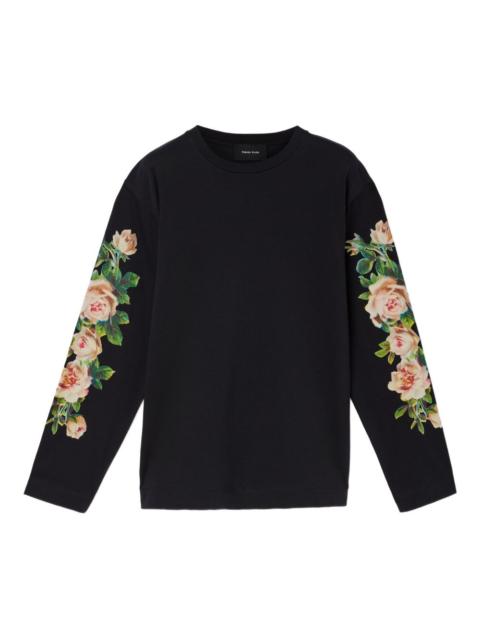 Simone Rocha rose-print long-sleeve T-shirt