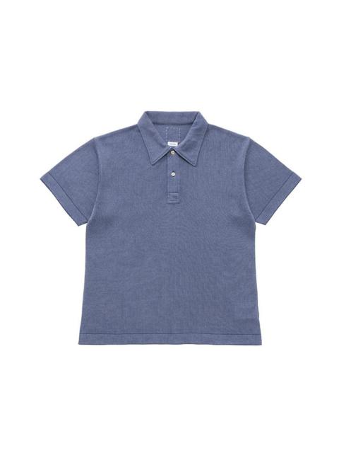 visvim POLO SHIRT KNIT S/S (SIC) BLUE