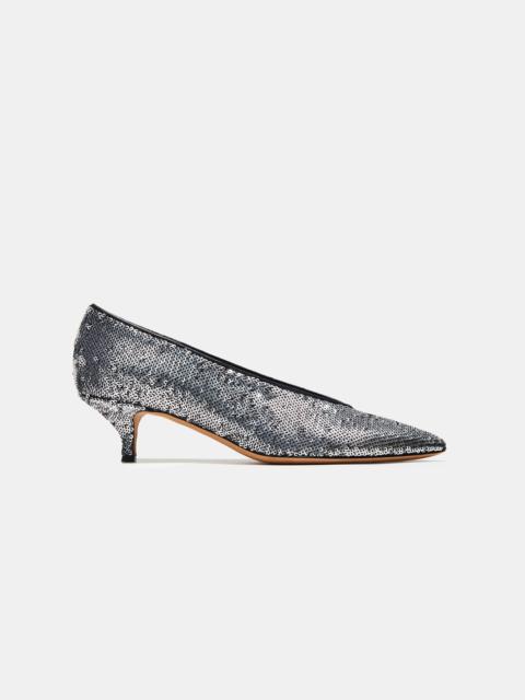 Emme Parsons VENETO IN SILVER MATTE PAILLETTES — ARCHIVE SAMPLE; FINAL SALE