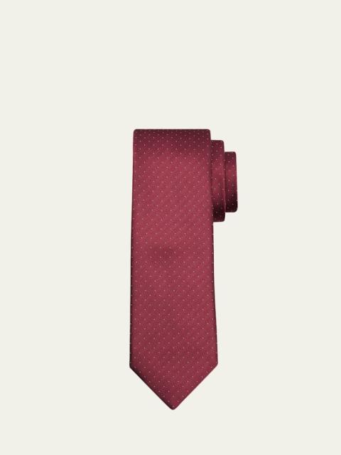 Brioni Men's Micro-Jacquard Silk Tie