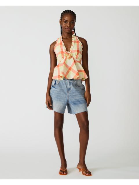 STEVE MADDEN TANIA TOP PLAID