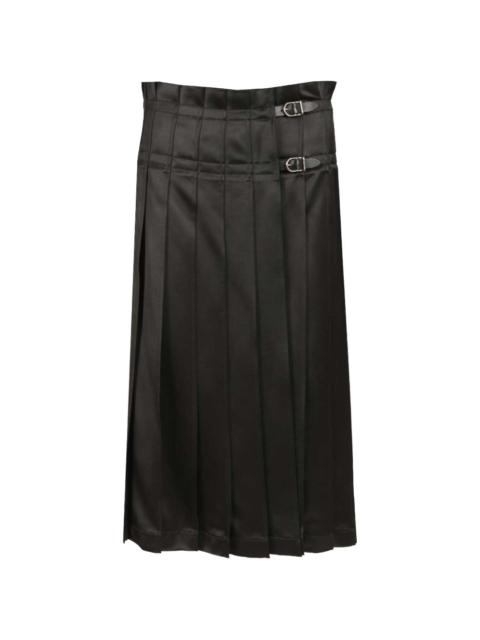 DURAZZI MILANO pleated buckle skirt