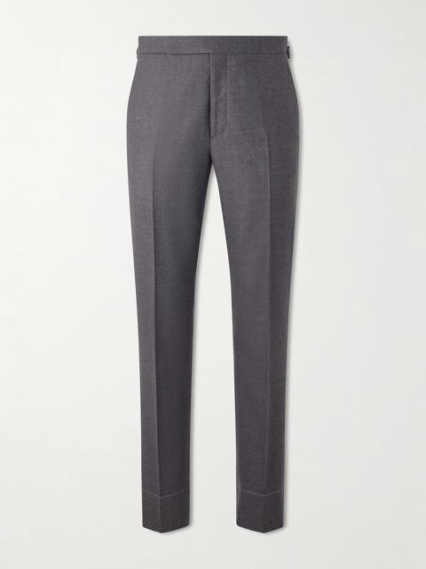 Ralph Lauren Gregory Straight-Leg Wool-Flannel Trousers