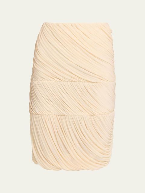 RONNY KOBO Alory Draped Jersey Skirt