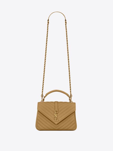SAINT LAURENT college medium chain bag in quilted leather