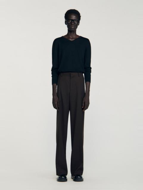 Sandro WOOL SUIT TROUSERS