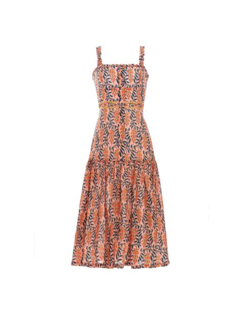 Agua by Agua Bendita Níspero Herbacea Atardecer Midi Dress