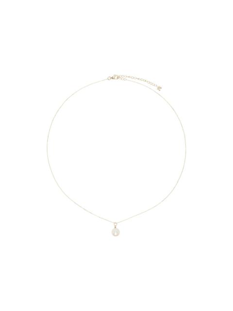 MATEO Gold 'Pearl and Diamond Dot' Necklace