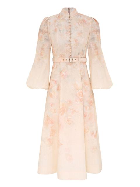 Zimmermann CRUSH BUTTONED MIDI DRESS