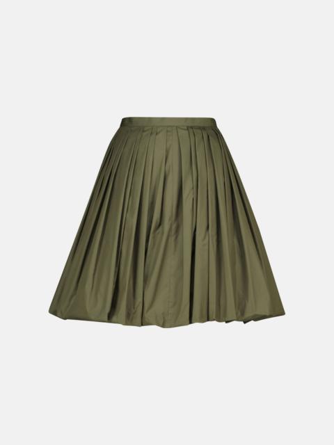 Alaïa Cotton-blend poplin miniskirt