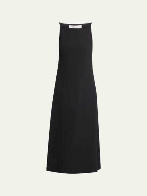 The Row Seraphina High-Neck Sleeveless Midi Dress
