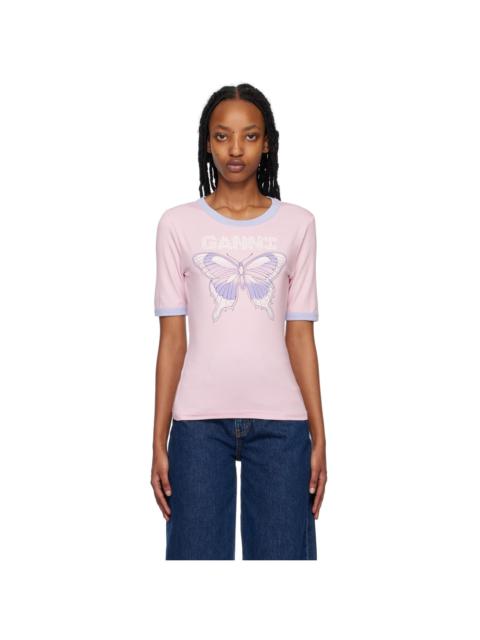 SSENSE Exclusive Pink Butterfly T-Shirt