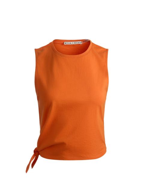 Alice + Olivia JOHNNIE SIDE TIE TANK