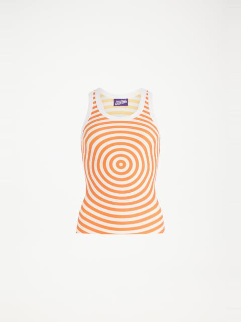Jean Paul Gaultier THE ORANGE TARGET TANK TOP