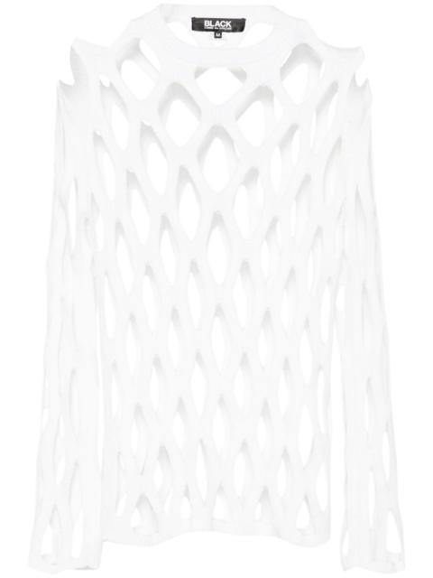 BLACK COMME des GARÇONS open-knit mesh jumper