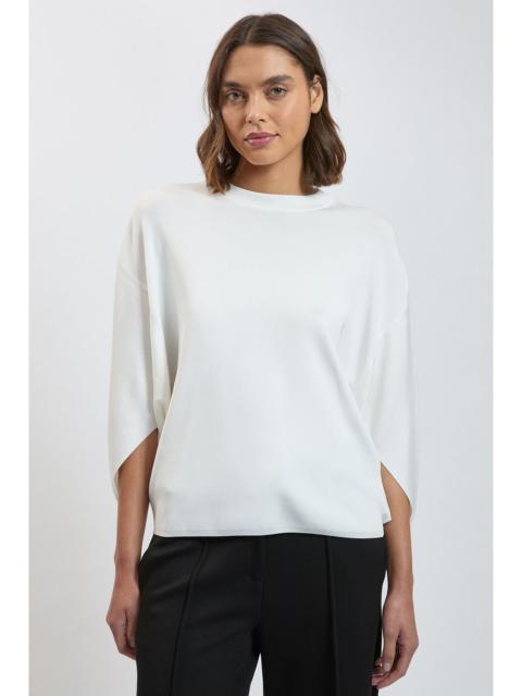KAREN MILLEN Viscose Double Knitted Cape Top