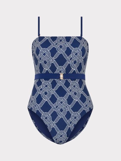 MILLY Rope Print One Piece