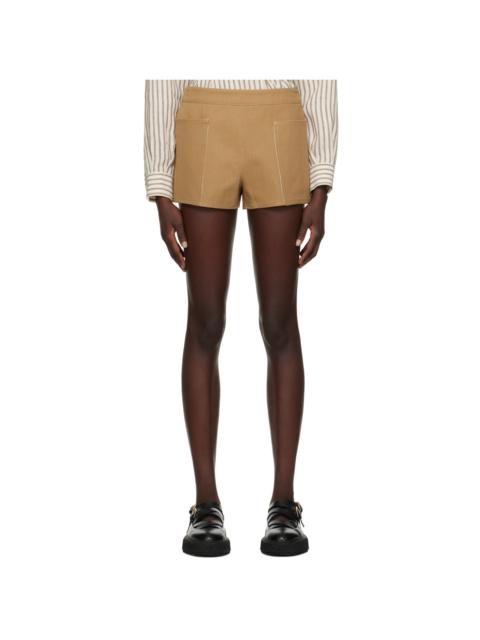 Tan Denaro Shorts