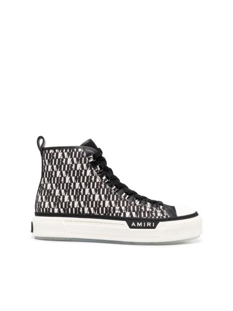 AMIRI logo-print high-top sneakers