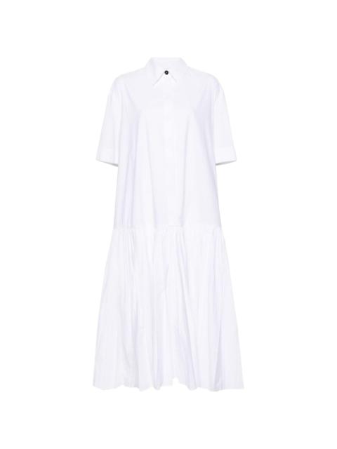 Jil Sander drop-waist cotton shirtdress