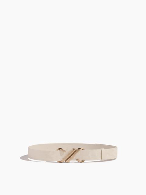 Monogram Belt in Cream