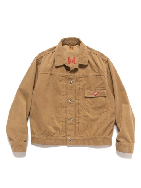 Human Made Dachs Corduroy Work Jacket Beige | REVERSIBLE