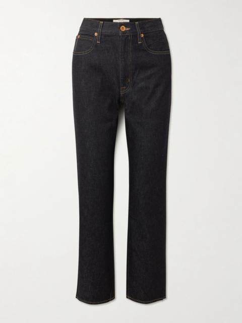SLVRLAKE London high-rise straight-leg jeans Dark denim