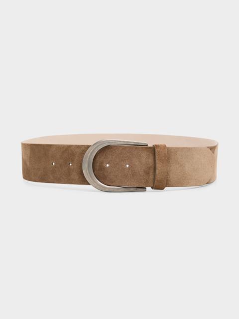 Brunello Cucinelli Suede Belt