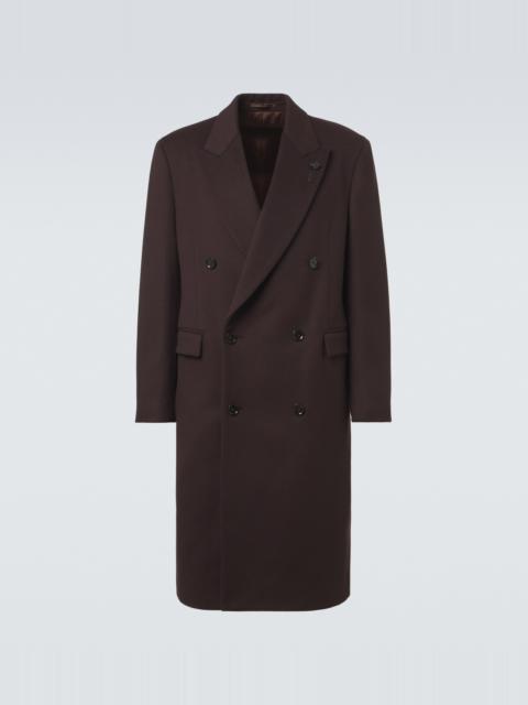 LARDINI Double-breasted wool coat