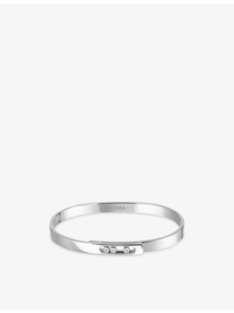 MESSIKA Move Noa 18ct white-gold and 0.11ct diamond bangle