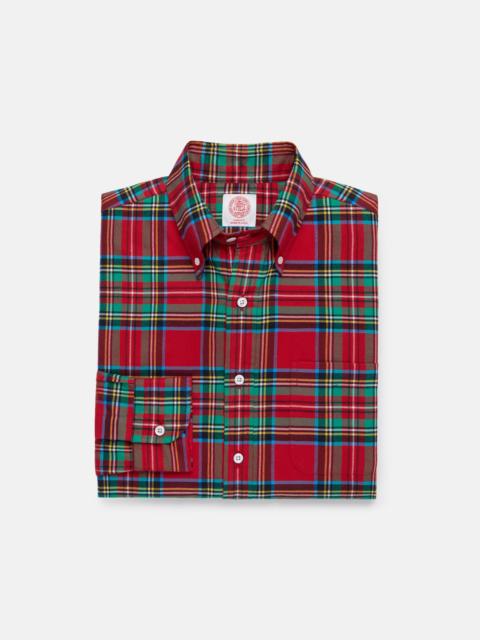 J. PRESS MADE-IN-USA ROYAL STEWART TARTAN FLANNEL SPORT SHIRT - CLASSIC FIT