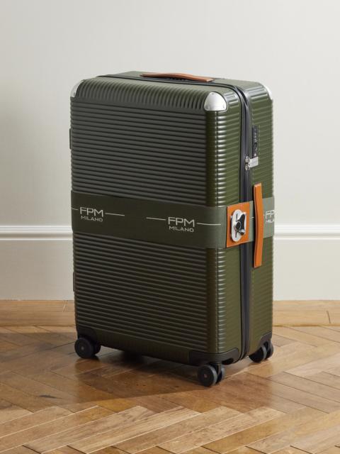 FPM Milano Bank Zip Deluxe 76cm Leather-Trimmed Polycarbonate Spinner Suitcase